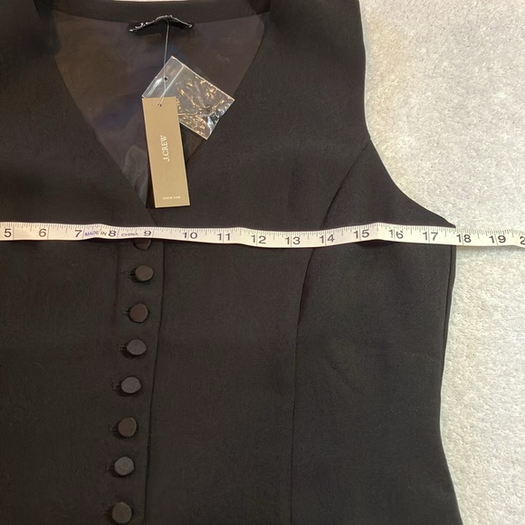 J Crew slim fit tuxedo vest in city crepe - Picture 7 of 8